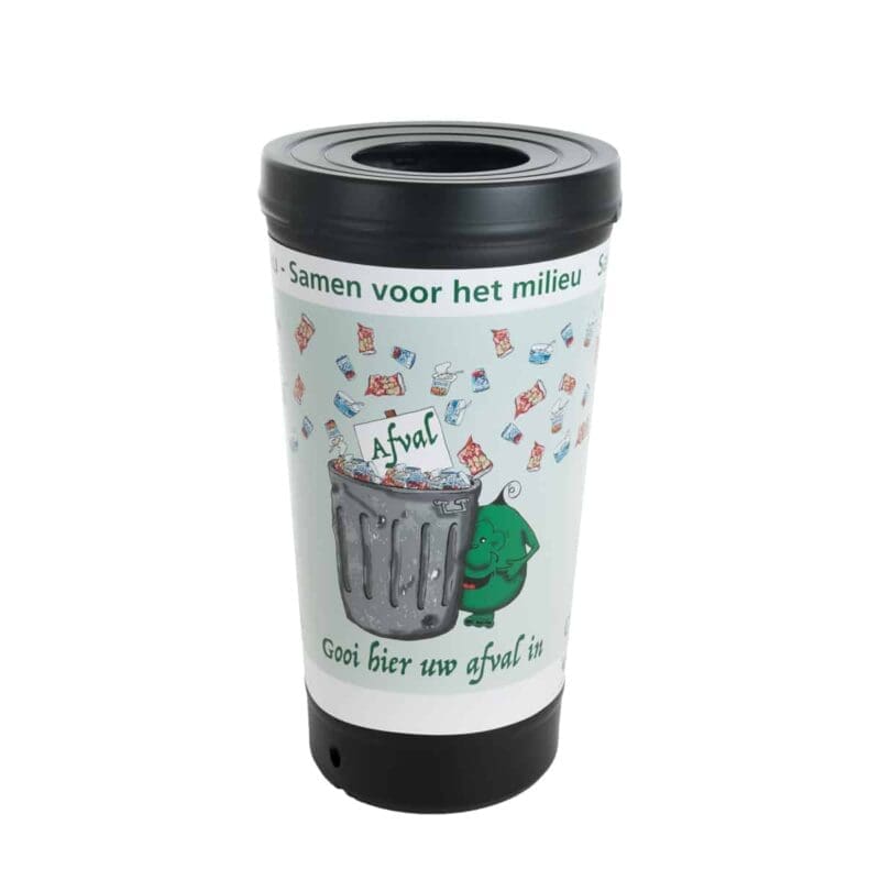 TRASHman afvalbak 210 liter zwart - VB 718443