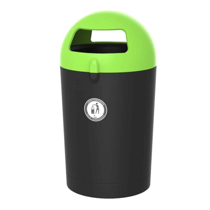 Metro Dome 100 liter zwart, groen - VB 719181