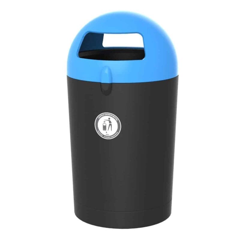 Metro Dome 100 liter zwart, blauw - VB 719198