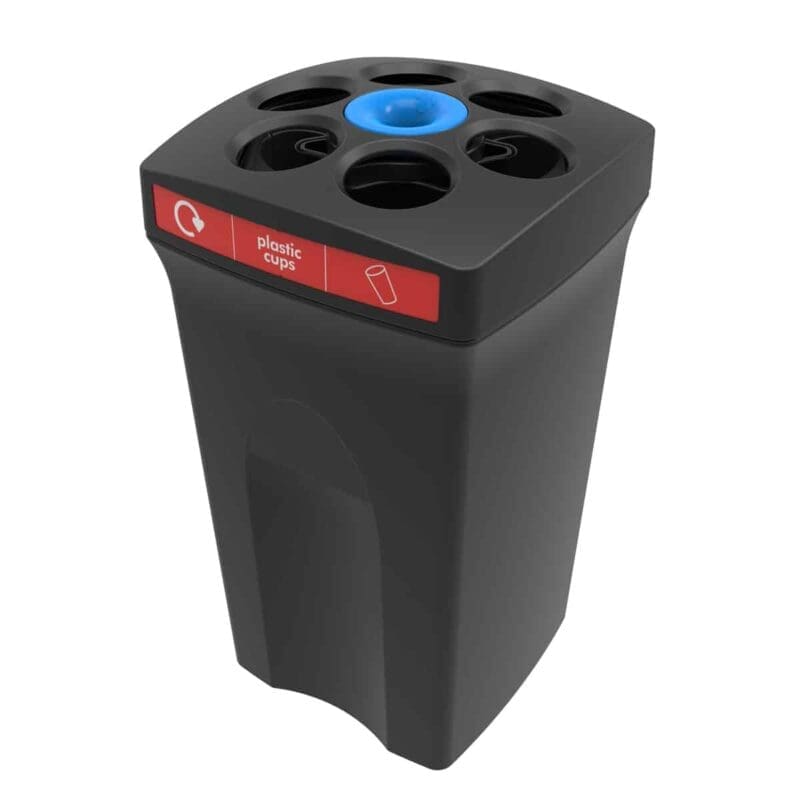 EnvirocupXL plastic cups zwart, rood - VB 719389