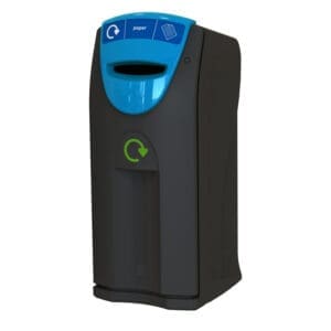 Maxi Envirobin met  gleuf-inwerpopening 140 liter zwart, blauw - VB 719419 - Afbeelding 2