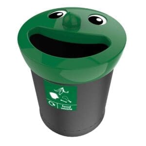 Smiley Face Bin Food Waste 52 liter zwart, groen - VB 719440