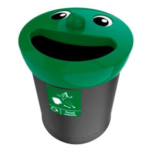 Smiley Face Bin Food Waste 52 liter zwart, groen - VB 719440 - Afbeelding 3