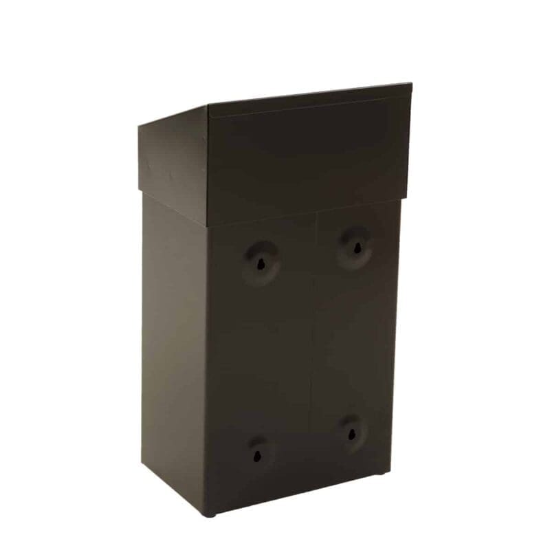 Afvalbak met pushklep 50 liter zwart - VB 719631 - Afbeelding 2