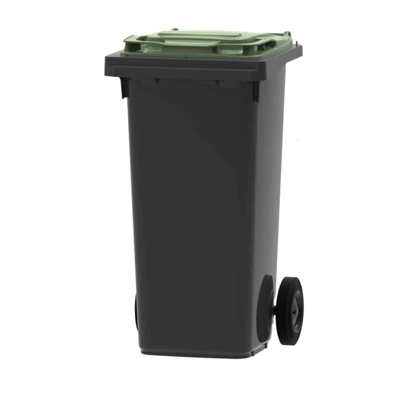 Mini-container 120 liter grijs, groen - VB 120000