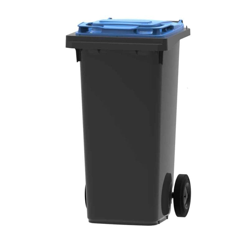 Mini-container 120 liter grijs, blauw - VB 120000