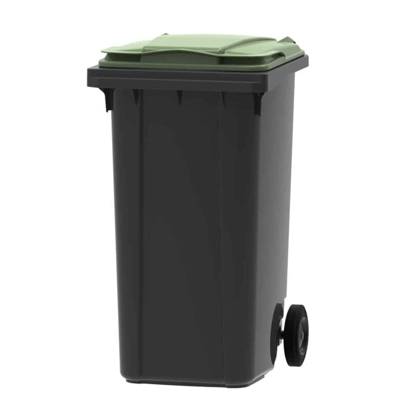 Mini-container 240 liter grijs, groen - VB 240000