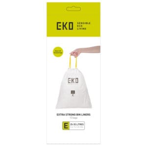 Afvalzakken 25-35 liter (E) wit - VB 337050 - Afbeelding 2