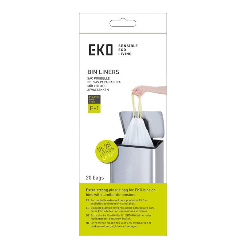 Afvalzakken 18-28 liter (F1) wit - VB 337064