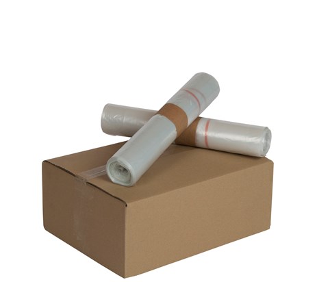 Knapzak 400 liter, LDPE Recyclaat, transparant - VB 413773