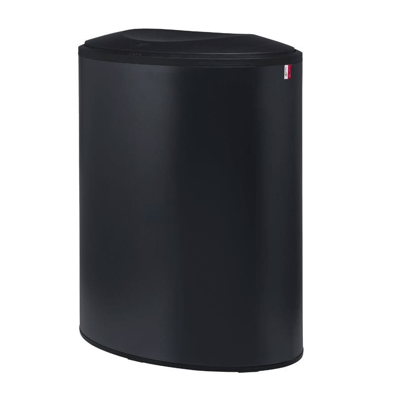 Lune Binc afvalbak 3-stroom met gesloten deksel zwart - VB 730681