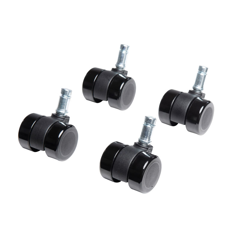 Wielenset voor Binc afvalbak zwart - VB 730827