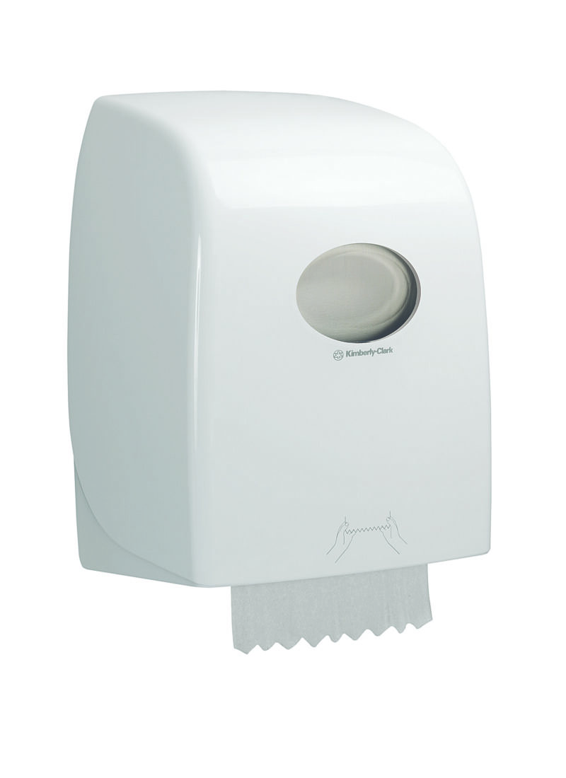 Aquarius rolhanddoek dispenser wit - 6959