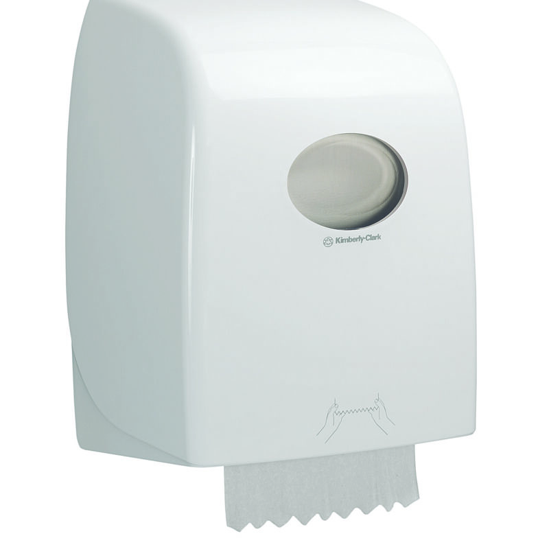 Aquarius rolhanddoek dispenser wit - 6959