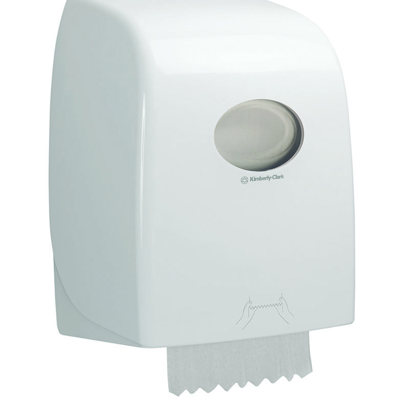 Aquarius rolhanddoek dispenser wit - 6959