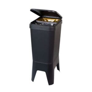 Circubin 20+20 liter met deksel antraciet - VB 012725 - Afbeelding 7