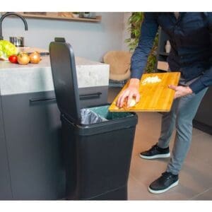Circubin 20+20 liter met deksel antraciet - VB 012725 - Afbeelding 2