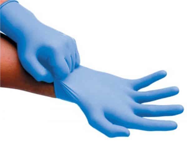 Nitril handschoenen poedervrij large blauw 100/ds - 6510041 L