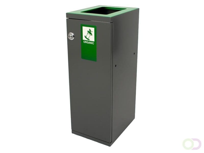 Modulaire Afvalbak met Deur en Zakhouder 55 liter grijs - VB 946760 - Afbeelding 3