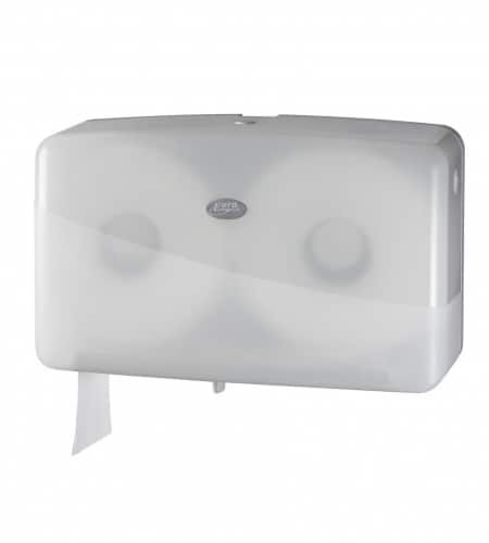 Pearl White DUO Mini jumbo toiletroldispenser - 431007