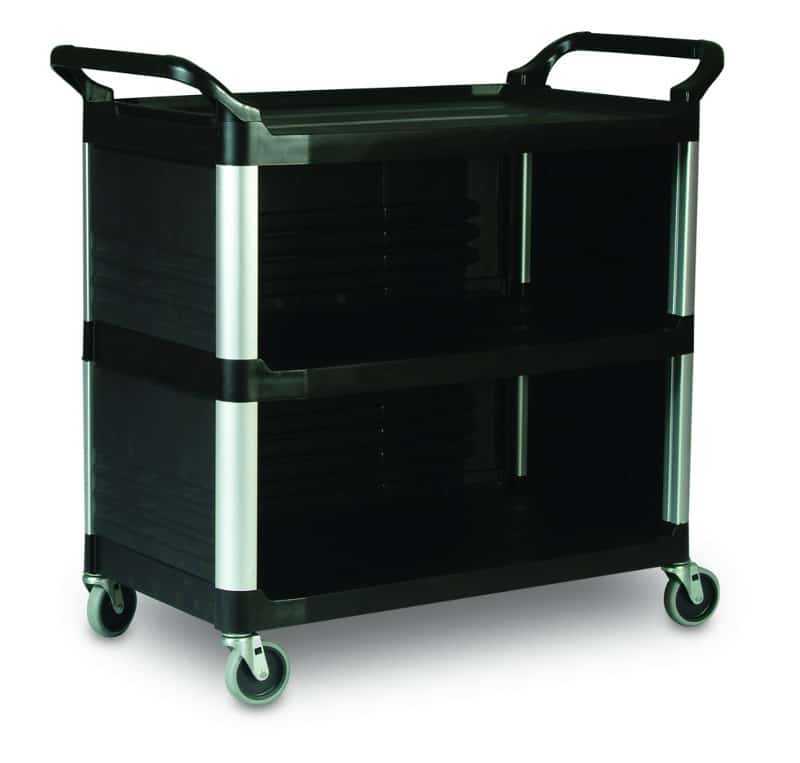 X-traTM-materiaalwagen 3 zijden gesloten zwart - VB 004093