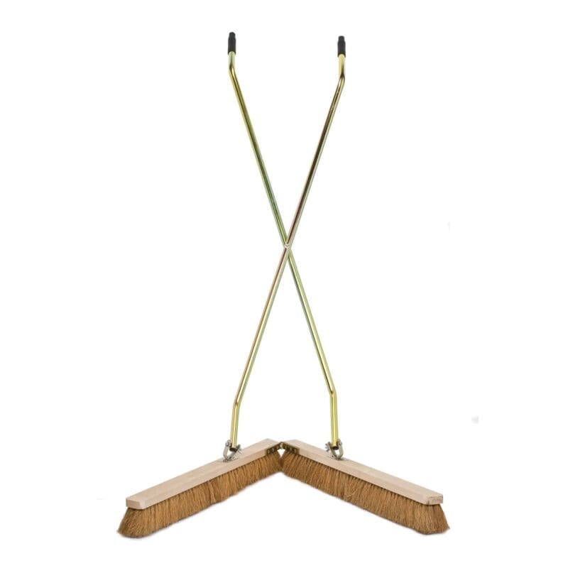 Schaarbezem kokos met montuur 2x100cm - 10120289