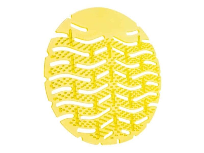 Urinoirmatten met anti-spathaartjes Mango geel 10 stuks/ds - 497413