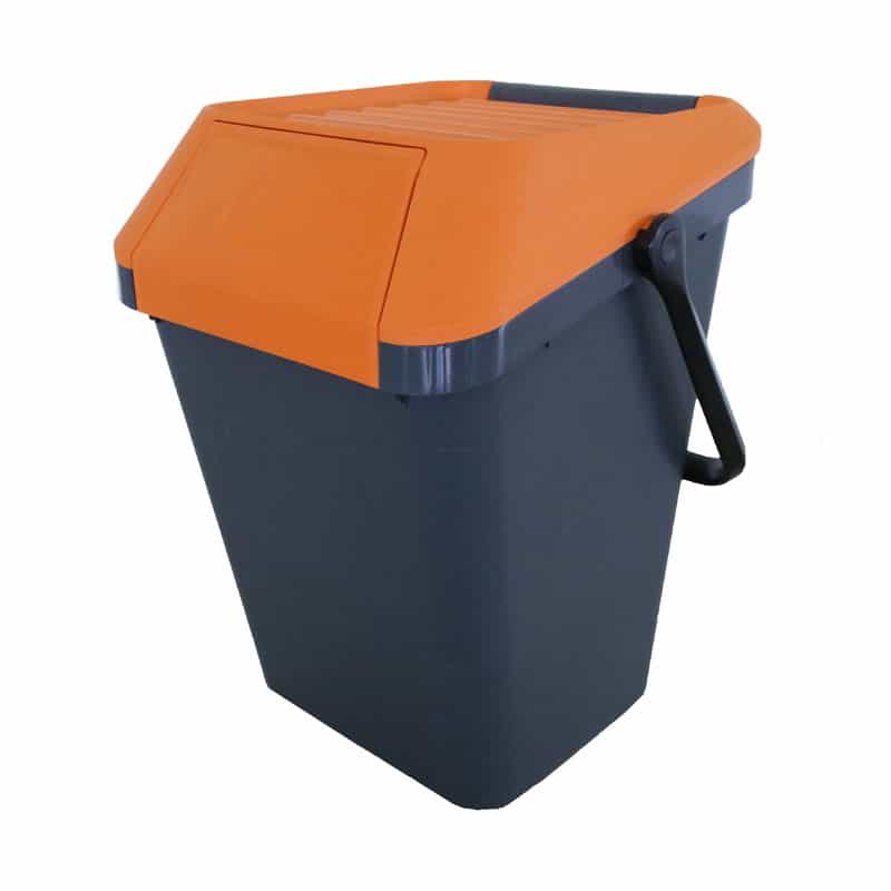 EasyMax 45 liter grijs, oranje - VB 187881