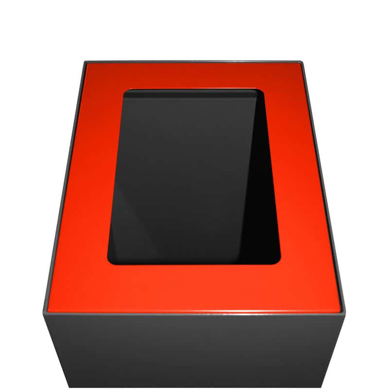 Top modulaire afvalscheidingsunit 60 liter rood - VB 191185