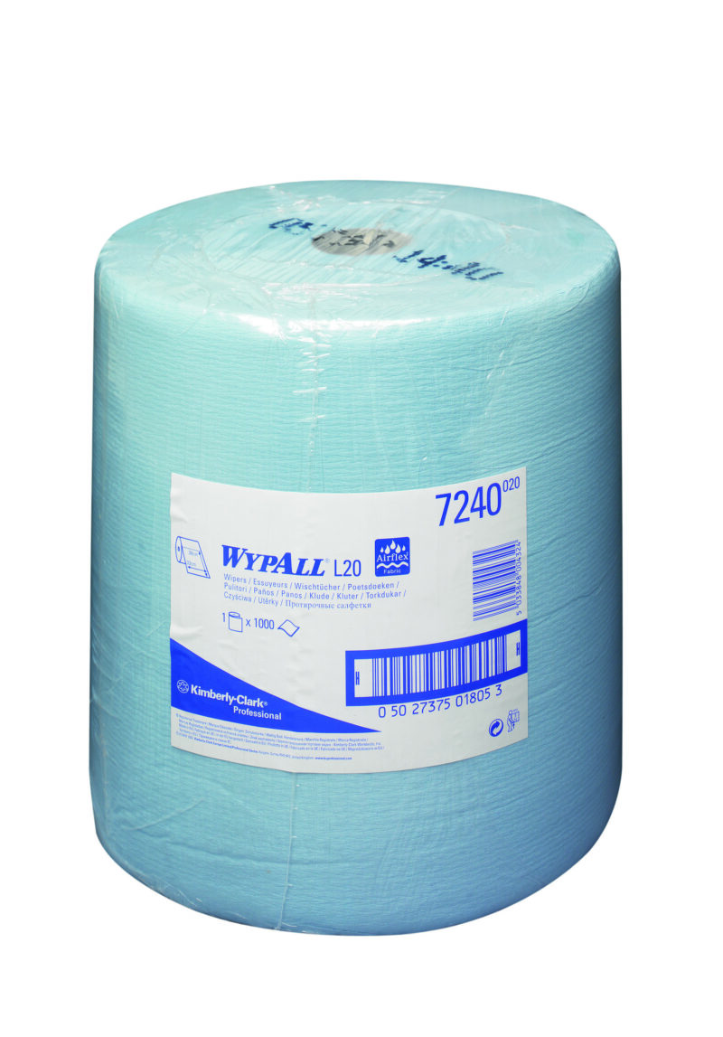 Wypall L10 Extra+ poetsdoek 1-lgs blauw 380 mtr
