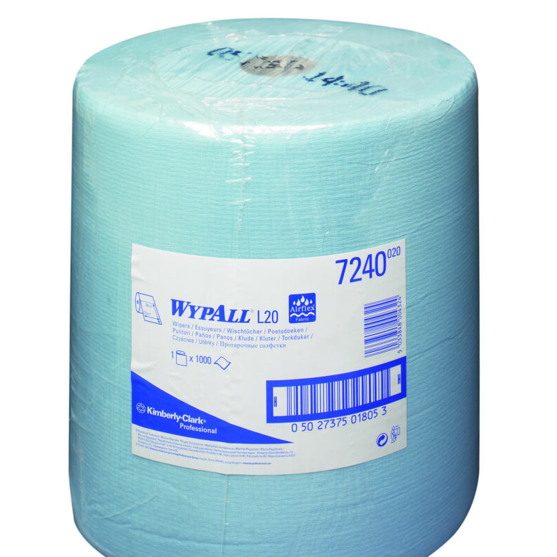 Wypall L10 Extra+ poetsdoek 1-lgs blauw 380 mtr