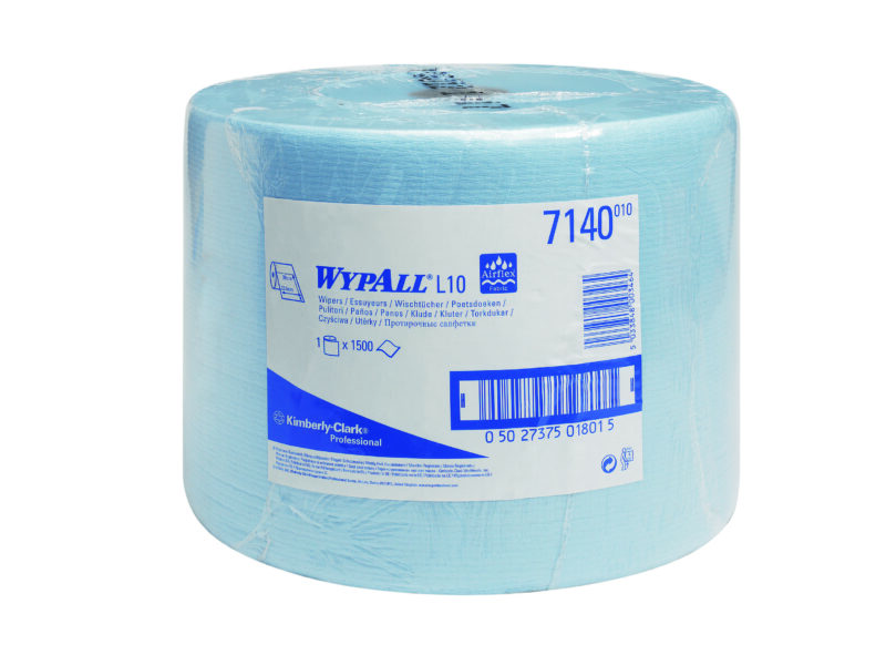 Wypall L10 Extra poetsdoek 1-lgs blauw 570 mtr