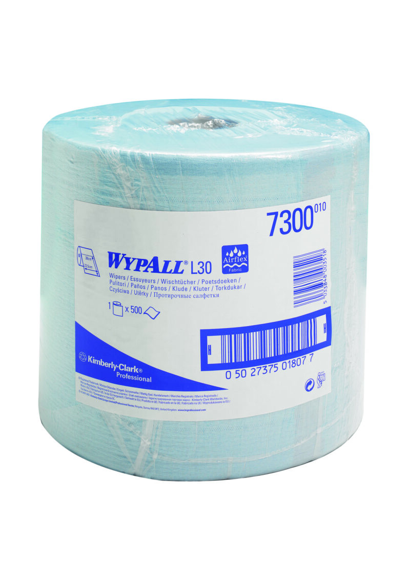 Wypall L20 extra+ poetsdoek 2-lgs blauw 190 mtr