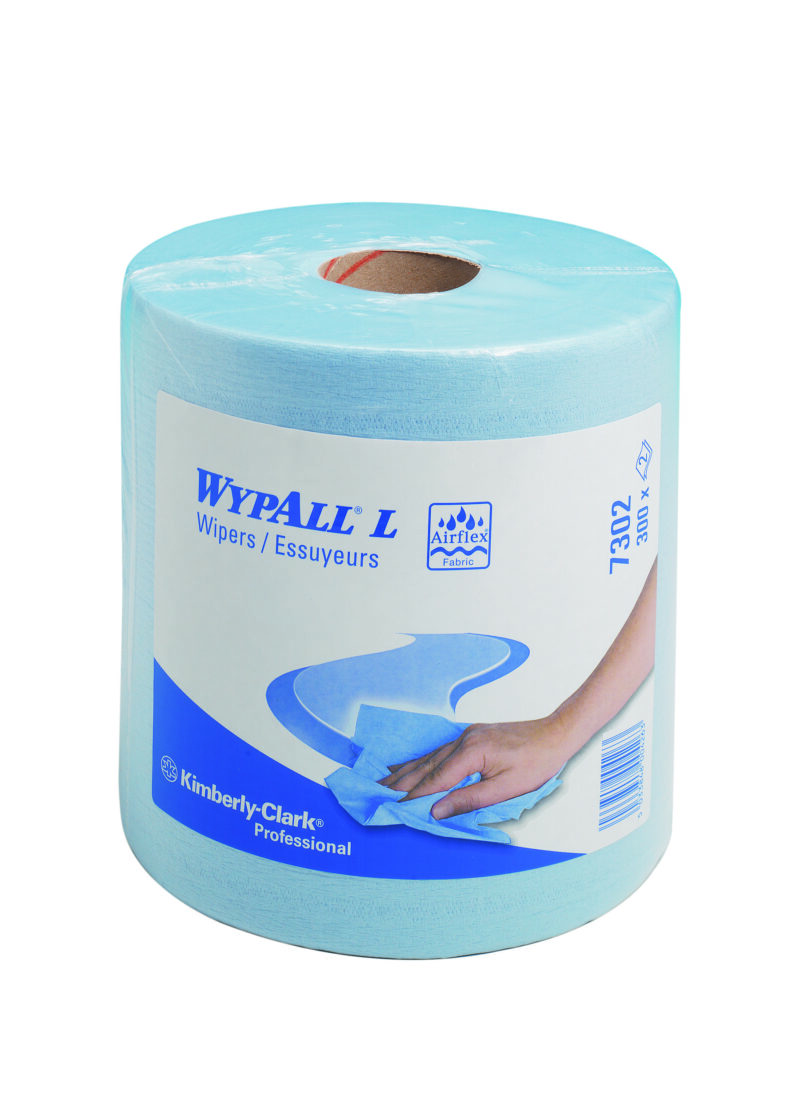 Wypall L20 poetsdoek 2-lgs blauw 300 dk 114 mtr