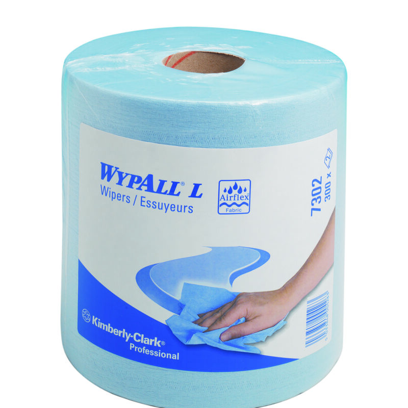 Wypall L20 poetsdoek 2-lgs blauw 300 dk 114 mtr