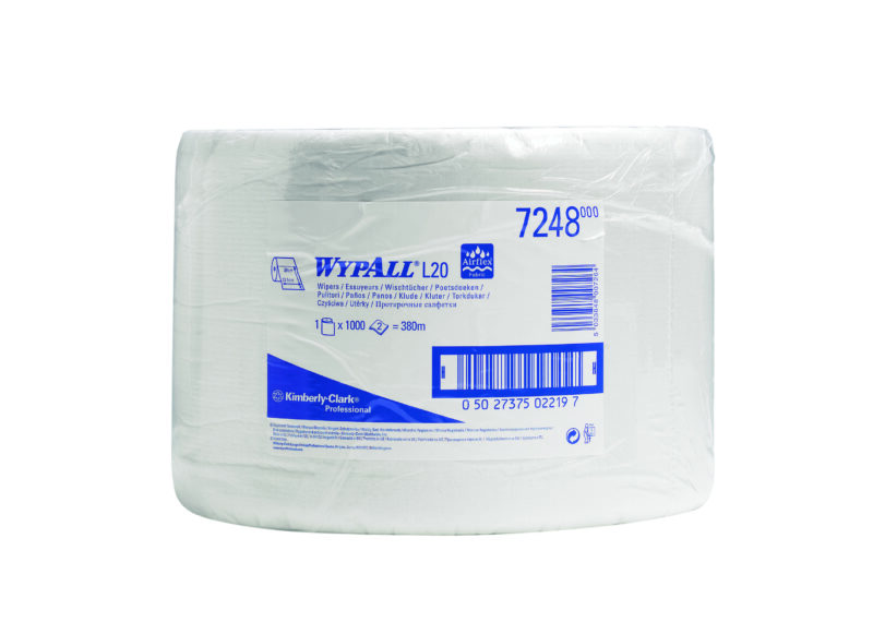 Wypall L20 poetsdoek 2-lgs wit 380 mtr