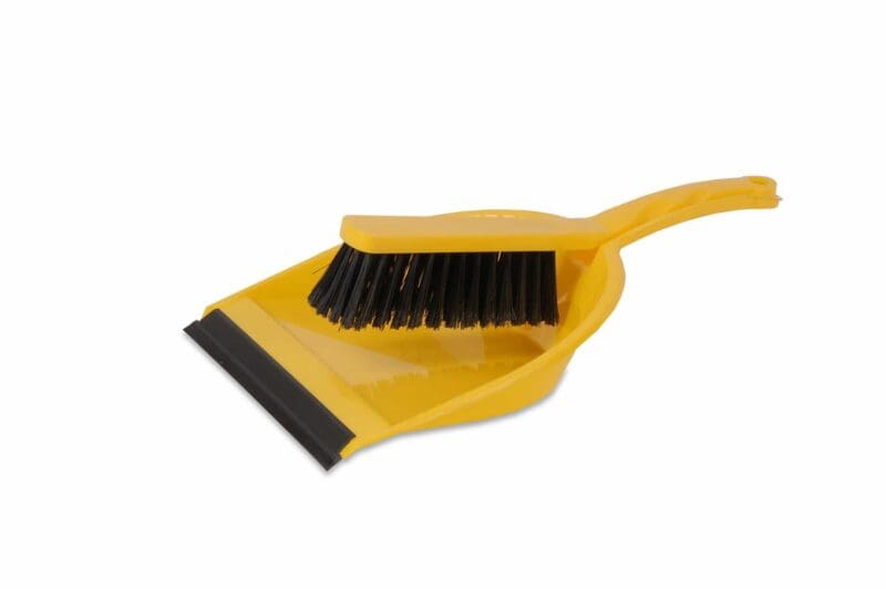 Stoffer en blik met rubber rand geel - 10090161