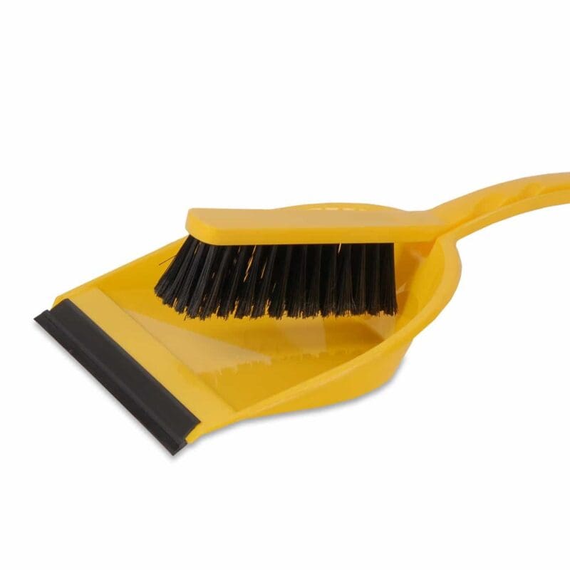 Stoffer en blik met rubber rand geel - 10090161