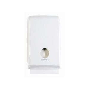 Aquarius® handdoek dispenser, Slimfold, wit - U7024