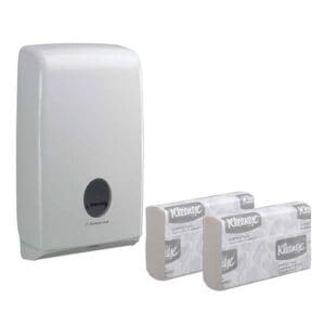 Aquarius® handdoek dispenser, Slimfold, wit - U7024 - Afbeelding 3